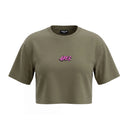 Snake Core Edit Crop Oversize T-shirt - Mud