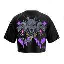 Hell Dog Core Edit Crop Oversize T-shirt - Black