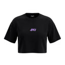 Hell Dog Core Edit Crop Oversize T-shirt - Black