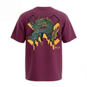 T-shirt Oversize Dragon Core Edit - Fuchsia Foncé