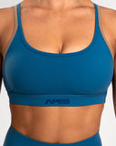 Apes Essentials Soutien-gorge à lacets Bleu sarcelle/Taupe