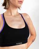 Apes Essentials Soutien-gorge à lacets Noir/Indigo
