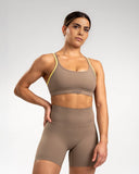 Apes Essentials Soutien-gorge Lacets Taupe/Jaune