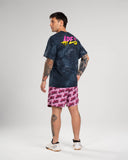 T-shirt oversize <tc>Apes Lab.</tc> Tie-dye noir