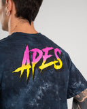 T-shirt oversize <tc>Apes Lab.</tc> Tie-dye noir