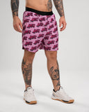<tc>Apes</tc> Short monogrammé - Rose vif