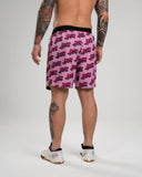<tc>Apes</tc> Short monogrammé - Rose vif