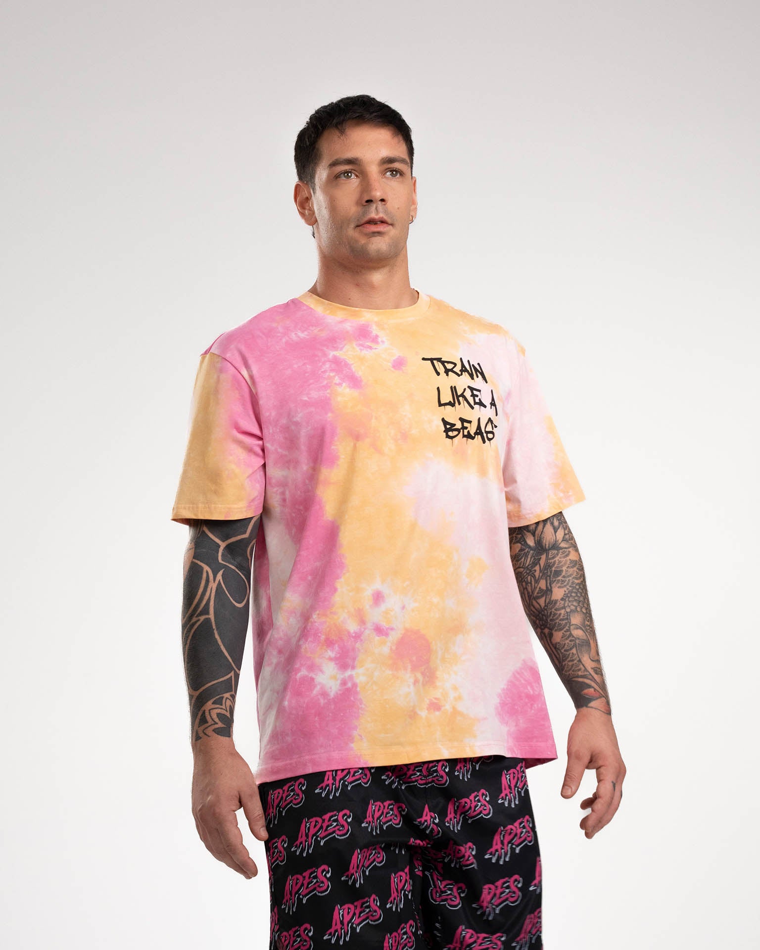Camiseta de gran tamaño <tc>Apes Lab.</tc> Tie Dye Tropical
