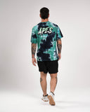 T-shirt oversize <tc>Apes Lab.</tc> Vert tie-dye