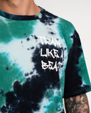Camiseta extragrande <tc>Apes Lab.</tc> Teñido anudado verde