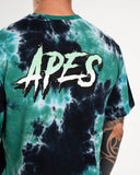 T-shirt oversize <tc>Apes Lab.</tc> Vert tie-dye