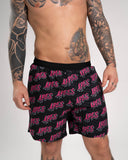 <tc>Apes</tc> Short monogrammé - Noir/Rose