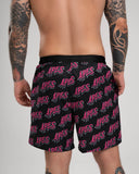 <tc>Apes</tc> Short monogrammé - Noir/Rose