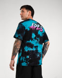 T-shirt oversize <tc>Apes Lab.</tc> Tie-dye bleu ciel