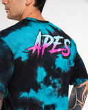 T-shirt oversize <tc>Apes Lab.</tc> Tie-dye bleu ciel
