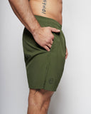 Apes Basics Short tissé léger - Vert armée