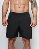 <tc>Apes</tc> <tc>Basics</tc> - Pantalones cortos ligeros de tejido trenzado - Negro