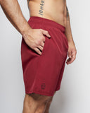 <tc>Apes</tc> <tc>Basics</tc> - Pantalones cortos de tejido ligero - Granate