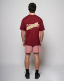 Apes Essentials - Bold Drop Tshirt - Red Velvet