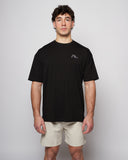 Apes Essentials Bold Drop Tshirt - Solid Black