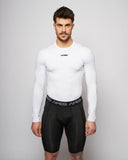 Apes Essentials Tshirt Manches Longues Skin Compression - Blanc