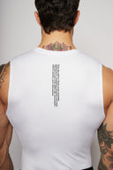 Apes Essentials DÉBARDEUR DE COMPRESSION PEAU - Blanc