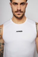 Apes Essentials DÉBARDEUR DE COMPRESSION PEAU - Blanc