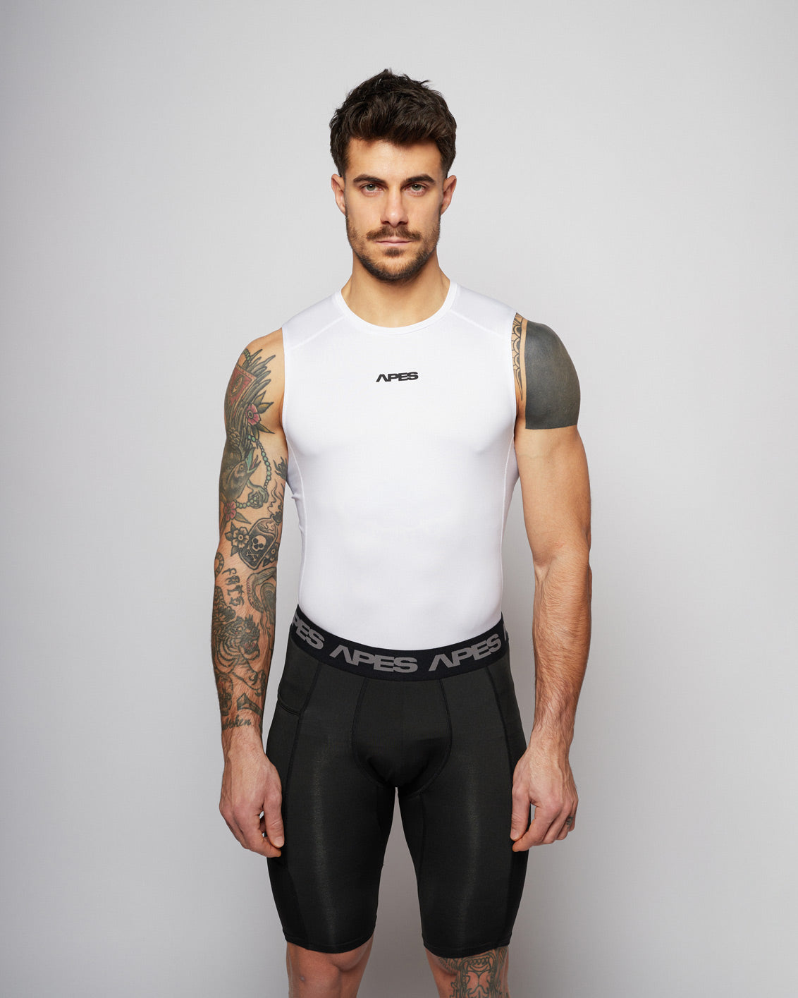 Apes Essentials - Skin Compression TANK - White – Apes Lab