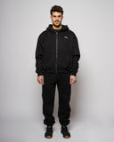Apes Essentials UNIT Boxy Double Zip Hoodie - Black