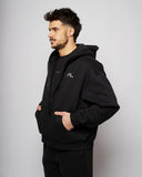 Apes Essentials UNIT Boxy Double Zip Hoodie - Black