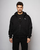 Apes Essentials UNIT Boxy Double Zip Hoodie - Black