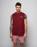 Apes Essentials Débardeur oversize audacieux - Velours rouge