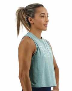 Cropped Tyr ClimaDry Tech Tank Top - Solid / Heather