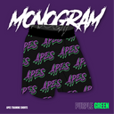 <tc>Apes</tc> Short monogrammé - Violet/Vert