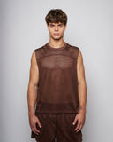 Training Mesh Tank - Chocolate Brown