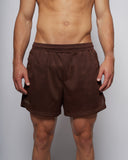 Shorts de Malla 5" - Marrón Chocolate