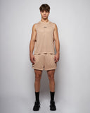 Short en maille 5" - Taupe