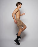 Pantalón corto híbrido 5'' 2 en 1 - Taupe