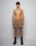 Pantalón corto híbrido 5'' 2 en 1 - Taupe