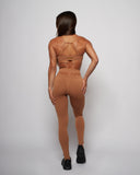 Nahtlose Push-Up-Leggings – Honig