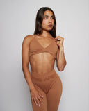 Twisted Seamless Bra - Honey