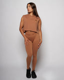 Low Logo Crop Tank - Honey