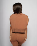 Low Logo Crop Tank - Honey