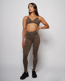 Twisted Seamless Bra - Coffee Bean