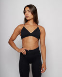 Twisted Seamless Bra - Black