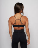 Twisted Seamless Bra - Black