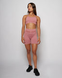 Seamless Push-Up Biker Shorts - Dusty Pink