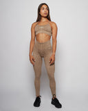 Wilde nahtlose Leggings – Knochenweiß