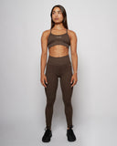 Wilde nahtlose Leggings – Kaffeebohne