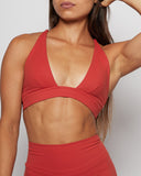 Sculpt V Bra - Red Clay